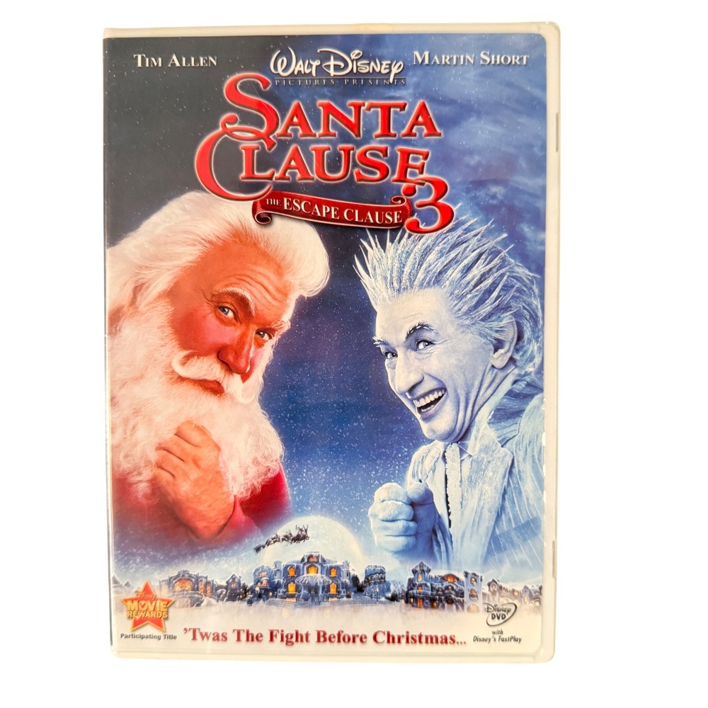Disney The Santa Clause 3 The Escape Clause DVD Tim Allen Martin Short 2007 G